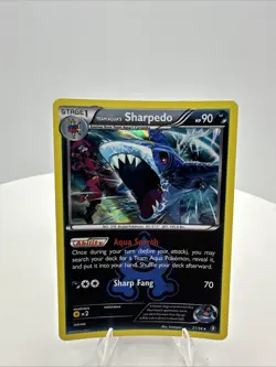 Pokemon TCG Card Team Aqua's Sharpedo Double Crisis 21/34 Holo Rare - Image 1