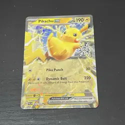 Pikachu ex 063/193 Paldea Evolved Snowflake Holiday Calendar Pokemon Card Promo - Image 1