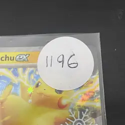 Pikachu ex 063/193 Paldea Evolved Snowflake Holiday Calendar Pokemon Card Promo - Image 3