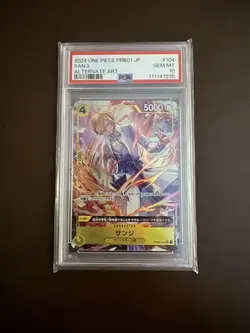 One Piece Card PSA10 Sanji OP04-104 SR 2024 Japanese - Image 1