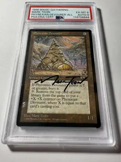 Phyrexian Devourer Autographed (AU) Alliances PSA 6 Card 9 Auto - Image 1