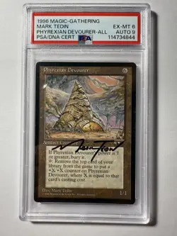 Phyrexian Devourer Autographed (AU) Alliances PSA 6 Card 9 Auto - Image 2