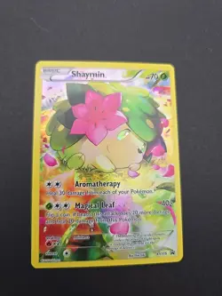 Pokemon Shaymin XY115 Black Star Promo Full Art Card NM Condition - Image 1