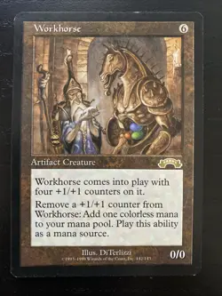 Workhorse Exodus Artifact Rare Magic the Gathering Card - Image 1