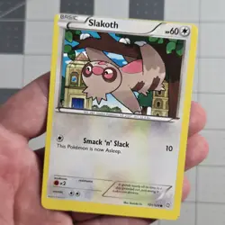 Slakoth Miscut Error Dragons Exalted Pokemon Card 101/124 - Image 1