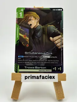 Gundam Card - Simultaneous Fire / Trowa Barton - ST02-012 C+ - Image 1