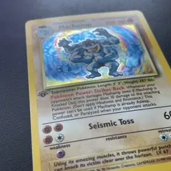 Pokemon Card - Machamp Base Set 1st Edition 8/102 Holo Rare NM-M - Image 2