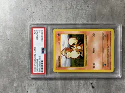 Pokemon Card Shadowless Growlithe PSA 10 Gem Mint, Base Set #28 1999 - Image 1