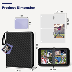 Mlikero 4 Pocket Trading Card Binder, 440 Slots, Fits MTG, TCG, Baseball Cards - Image 5