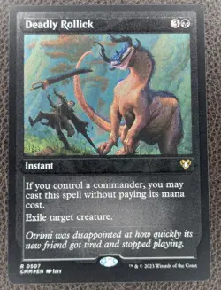 MtG Magic Deadly Rollick Foil Etched Rare CMM #507 Commander Masters x1 - Image 1