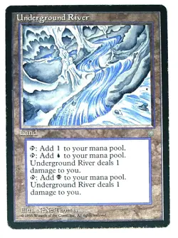 Magic The Gathering * MTG * Underground River * Ice Age - Image 1