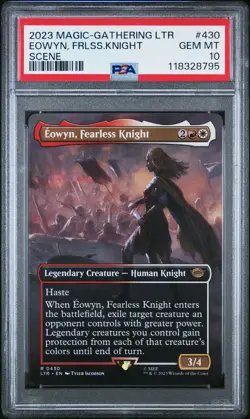 2023 MTG TALES OF MIDDLE-EARTH SCENE #430 EOWYN, FEARLESS KNIGHT PSA 10 - Image 1