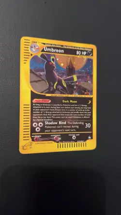 Pokemon Umbreon Aquapolis Holo Rare #H29 - Image 4