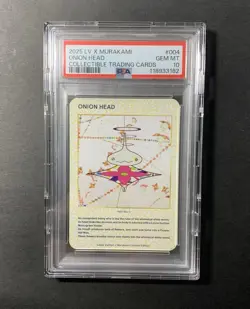 PSA10 ONION HEAD Card 004 C Louis Vuitton x Takashi Murakami #3512 - Image 1
