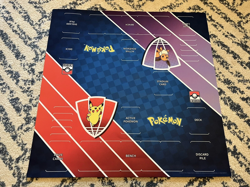 Pokemon Eevee & Pikachu Double Playmat 2 player Brand-New League Rare Mat - Image 1