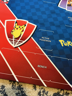 Pokemon Eevee & Pikachu Double Playmat 2 player Brand-New League Rare Mat - Image 2