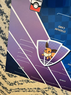 Pokemon Eevee & Pikachu Double Playmat 2 player Brand-New League Rare Mat - Image 3