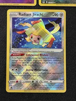 Lot Of 3 Radiant Pokemon Cards - Alakazam, Jirachi, Sneasler - Silver Tempest NM - Image 4