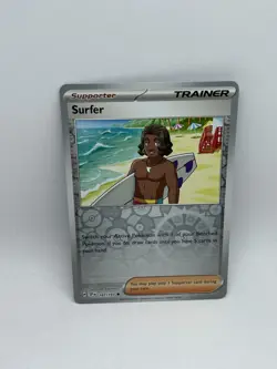 Pokemon Near Mint Surging Sparks Reverse Holo Surfer 187/191 - Image 1