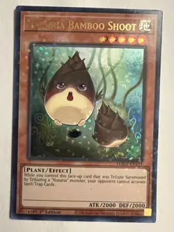 Yugioh Naturia Bamboo Shoot HAC1-EN111 Duel Terminal Ultra Rare 1st Edition NM - Image 1
