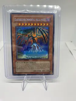 Yugioh Earthbound Immortal Aslla Piscu CT06-ENS02 Secret Rare Limited Edition MP - Image 1