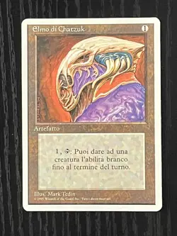 Magic MTG Italian Revised Helm of Chatzuk Artist Proof Near Mint Only 50 Exist! - Image 1