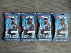 Magic The Gathering: Murders At Karlov Manor Booster Pack Sleeved Lot Of 4 - Image 1