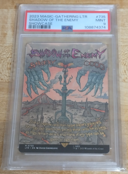 PSA 9 Shadow of the Enemy Poster Borderleas MTG LotR Special Edition - Image 1