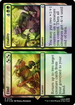 Find Finality SURGE FOIL - 0744 - Rare - Fallout PIP MTG - Image 1