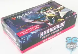 Magic the Gathering Kamigawa Neon Dynasty Set Booster Factory Sealed Damaged - Image 1