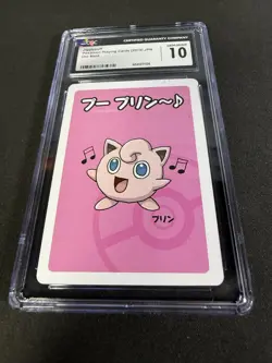 CGC 10 Jigglypuff Old Maid 2019 Japanese Pokemon Card - Image 1