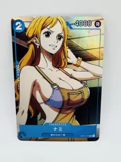 One Piece Goddess Nami Charm Special DIY Doujin Kawaii Art Holo Card - Image 1