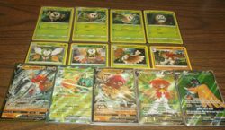 POKEMON 13 CARD EVOLUTION TYPE CHARACTER LOT ROWLET, DARTRIX, DECIDUEYE,NO DUPE - Image 1