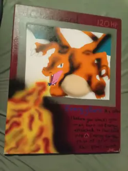 Pokemon Card Painting. Son Wants To Sell For Dogs Operation. - Image 1
