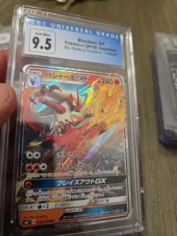 CGC 10 /old 9.5 Blaziken GX 018/096 RR Sky-Splitting Charisma sm7 Pokemon Card - Image 3