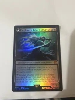 Sephiroth Card Fabled Soldier, FOIL, 0115 Magic the Gathering Final Fantasy - Image 1