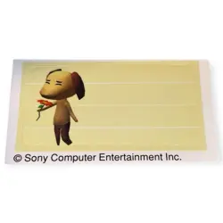 PlayStation 2 PS2 Toro Inoue On Holiday Vintage Doko Demo Memory Card Sticker - Image 1