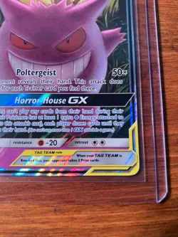 Pokemon TCG Gengar & Mimikyu GX Holo Ultra Rare Card Sun & Moon Team Up 53/181 - Image 4