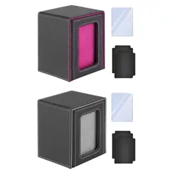 Card Deck Box with 2 Dividers Commander Deck Box Card Deck Case for TCG CCG - Image 1