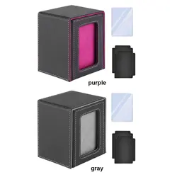 Card Deck Box with 2 Dividers Commander Deck Box Card Deck Case for TCG CCG - Image 2