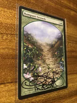 MTG💐Artist Signed RAMPANT GROWTH Full Art💐Players Reward PROMO NM/M T. Nielsen - Image 3