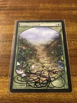 MTG💐Artist Signed RAMPANT GROWTH Full Art💐Players Reward PROMO NM/M T. Nielsen - Image 5
