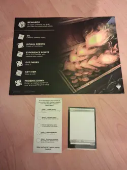 Magic The Gathering Final Fantasy Commander Party Official Promo MTG materials - Image 1