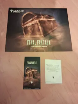 Magic The Gathering Final Fantasy Commander Party Official Promo MTG materials - Image 2