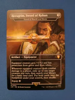 Herugrim, Sword of Rohan / Sword of Hearth and Home MTG NM Lord of the Rings - Image 1