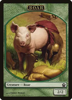4x Boar Token - NM/LP - Theros Block - SPARROW MAGIC mtg - Image 1