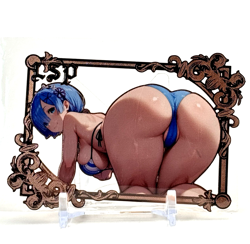 Goddess Story: Rem #167/200 Metal Anime Waifu CCG Trading Card (Defect) - Image 1