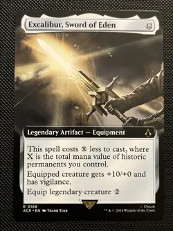 MTG Assassin’s Creed Excalibur Sword of Eden Extended Art Non-Foil Rare 0169 - Image 1