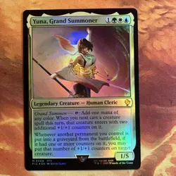 MTG Foil Yuna, Grand Summoner Commander: FINAL FANTASY Near-Mint Mythic!! - Image 1