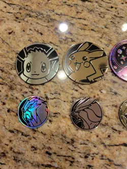Pokemon Coin Lot Pikachu Dragonite 25th Celebrations Palkia Mew Eevee Arceus - Image 2